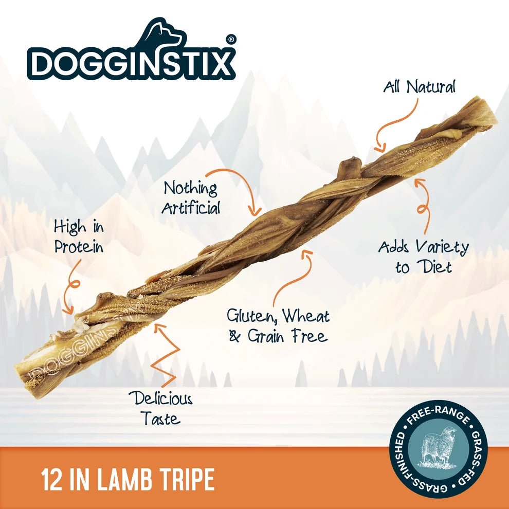 Braided Lamb Tripe 12"