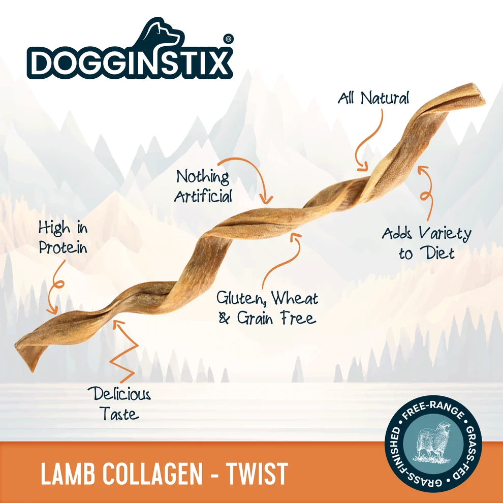 Lamb Collagen Twist 12"