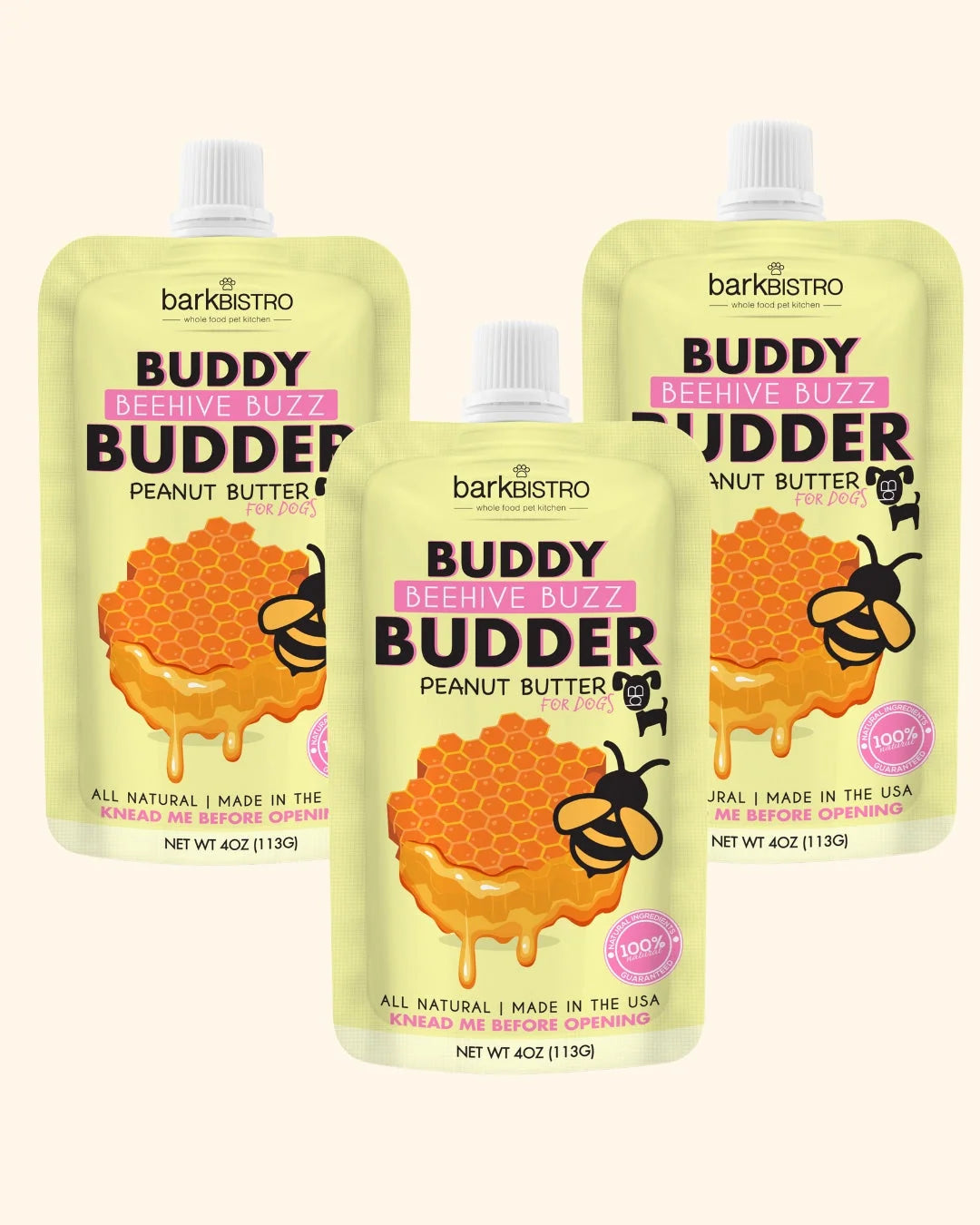 1pk Beehive Buzz Buddy Budder - Dog Peanut Butter