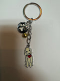 Dog Keychain With Bell Doodle