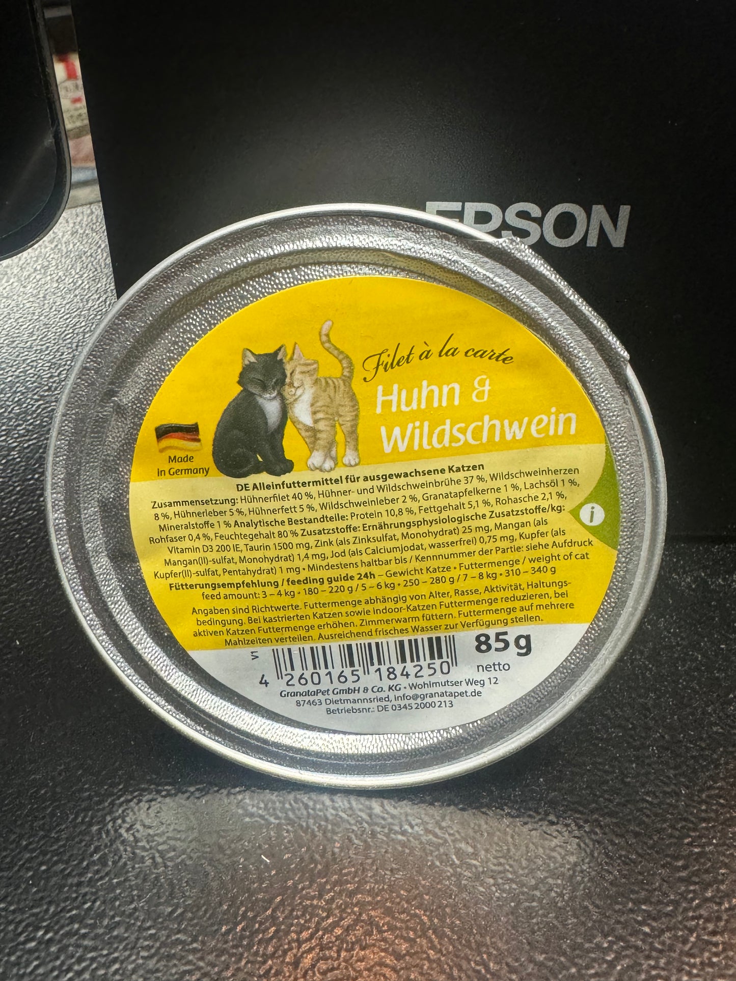 GranataPet Cat Food Tin Chicken & Wild Boar