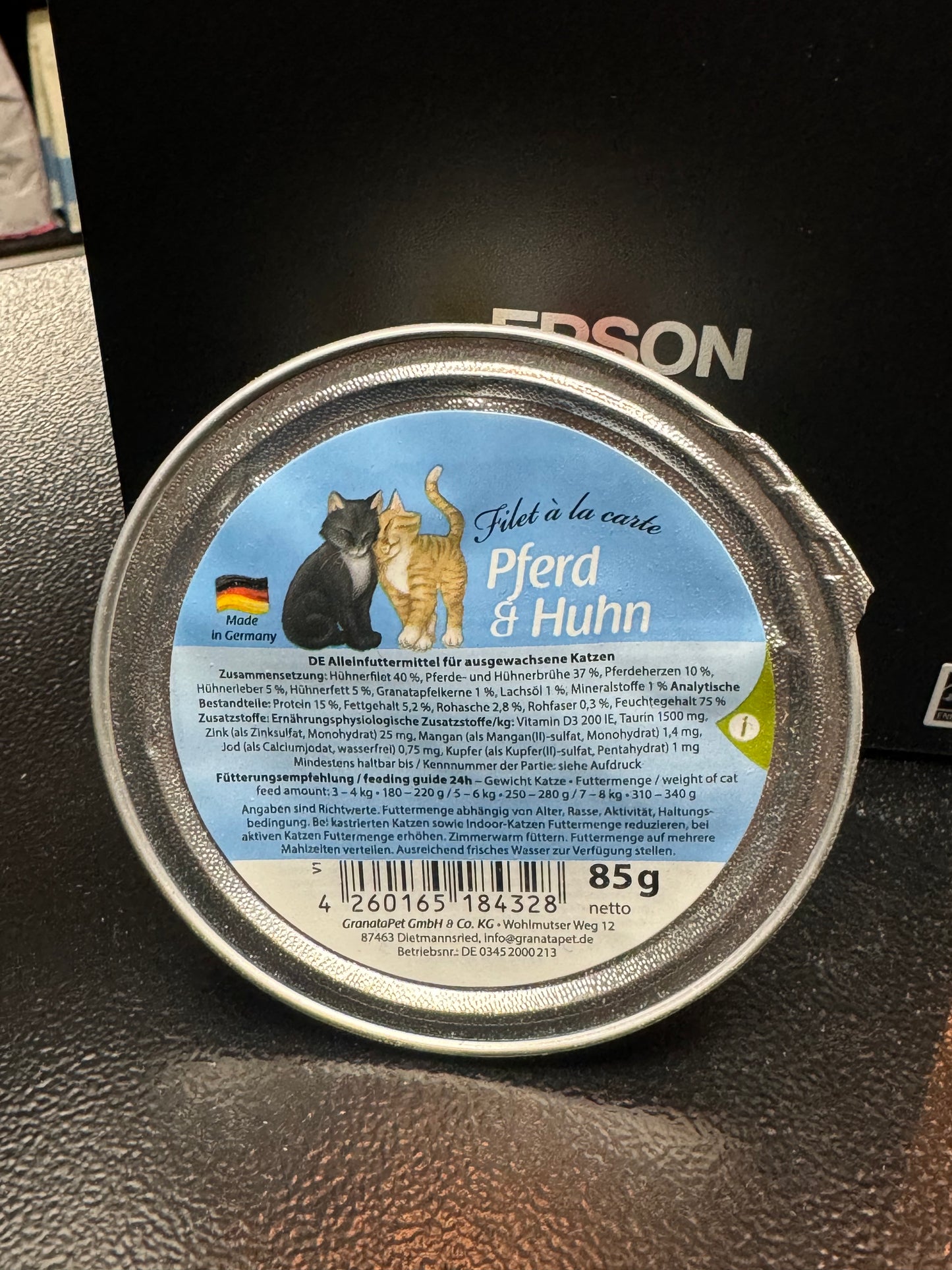 GranataPet Cat Food Tin Horse & Chicken