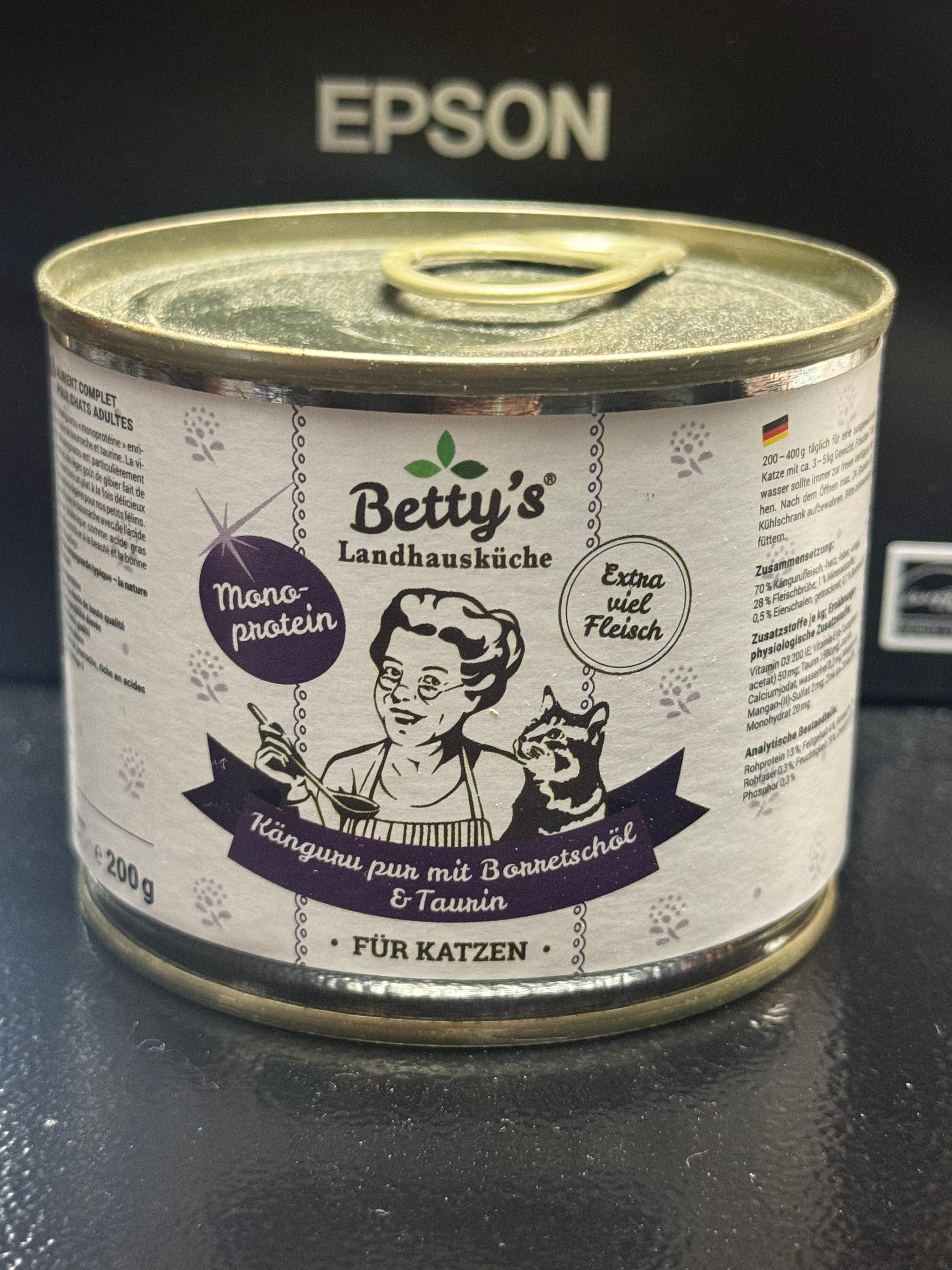 Betty's Country House Kitchen Single Protein Kangaroo & Taurine