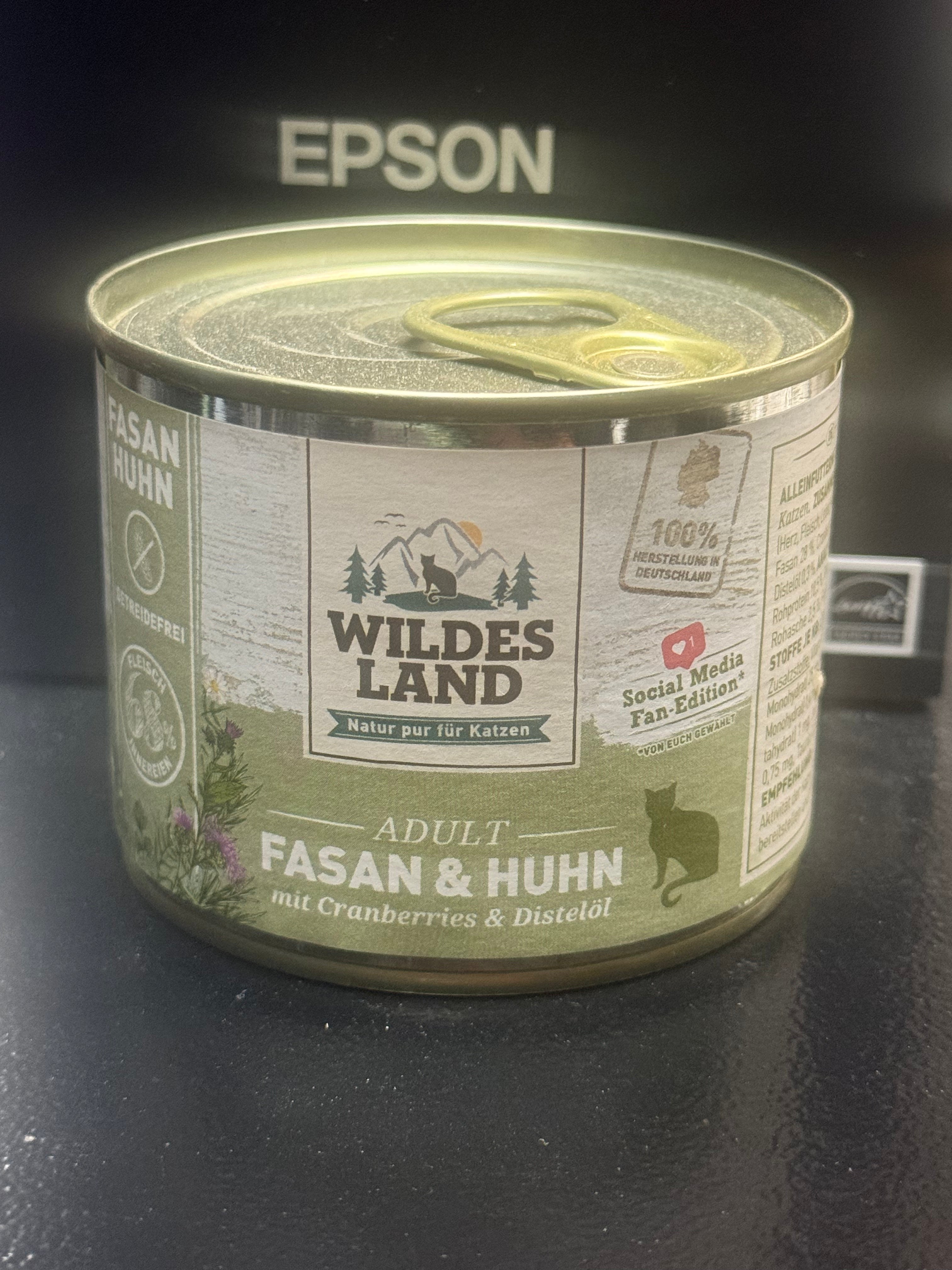 Wildes Land Adult Cat Food Pheasant, Chicken & Cranberry