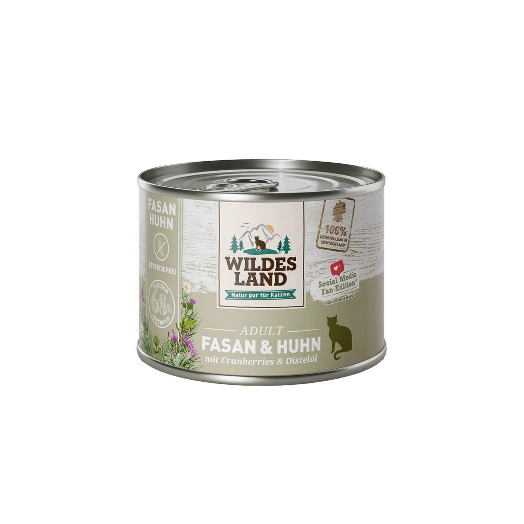 Wildes Land Adult Cat Food Pheasant, Chicken & Cranberry