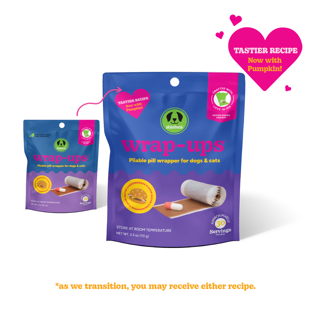 Stashios Wrap-Ups Cheeseburger Flavor