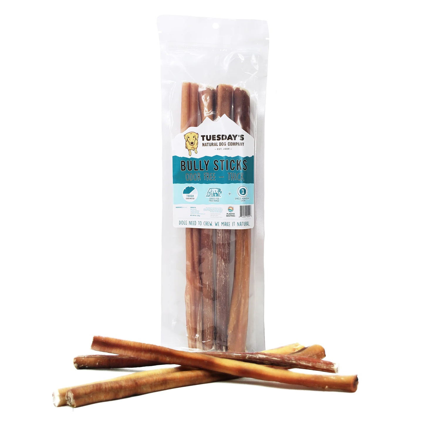 Tuesday's Odor Free Bully Stick--12 in Thick