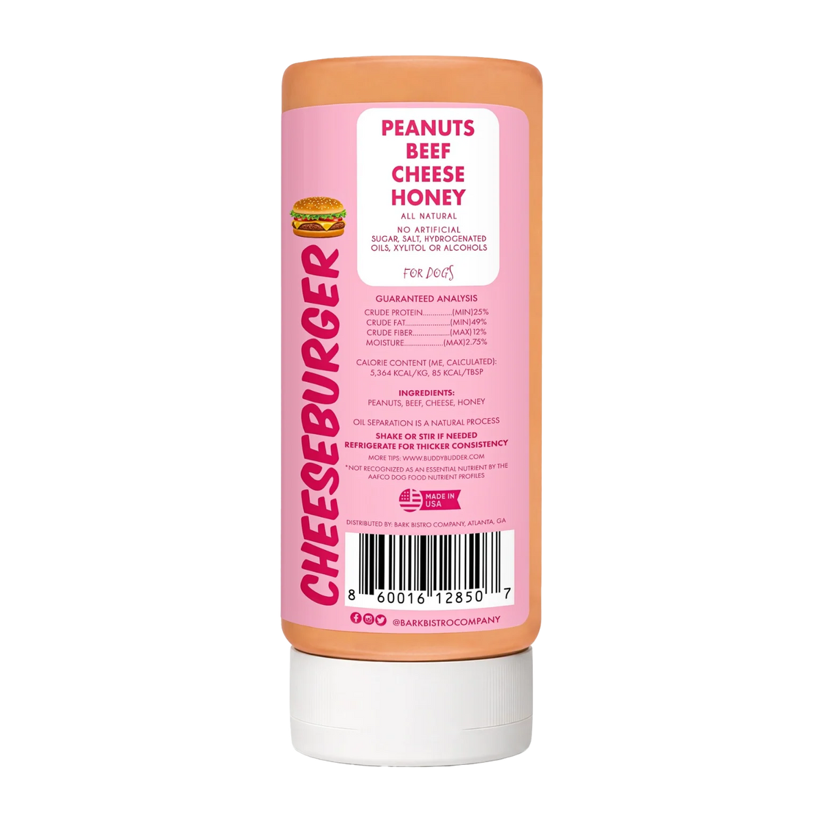 Buddy budder Cheeseburger Limited Edition Squeeze Bottle Trio
