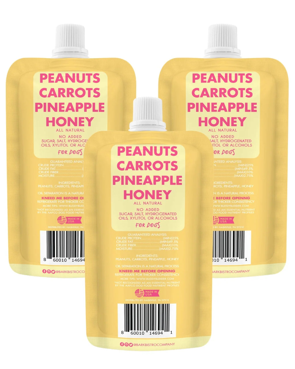1pk Carrot Cake Buddy Budder - Dog Peanut Butter