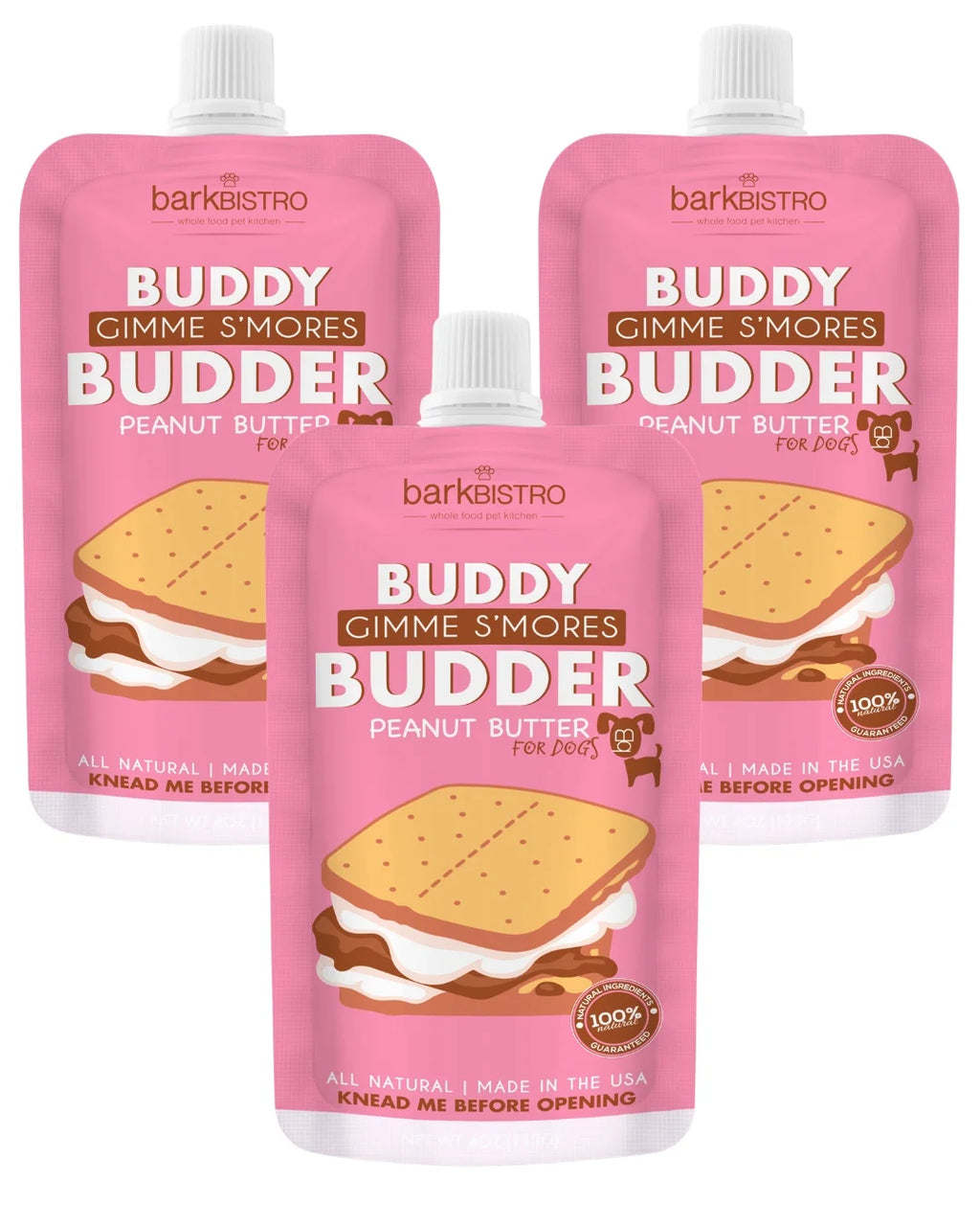 1pk Gimme S'mores Buddy Budder - Dog Peanut Butter